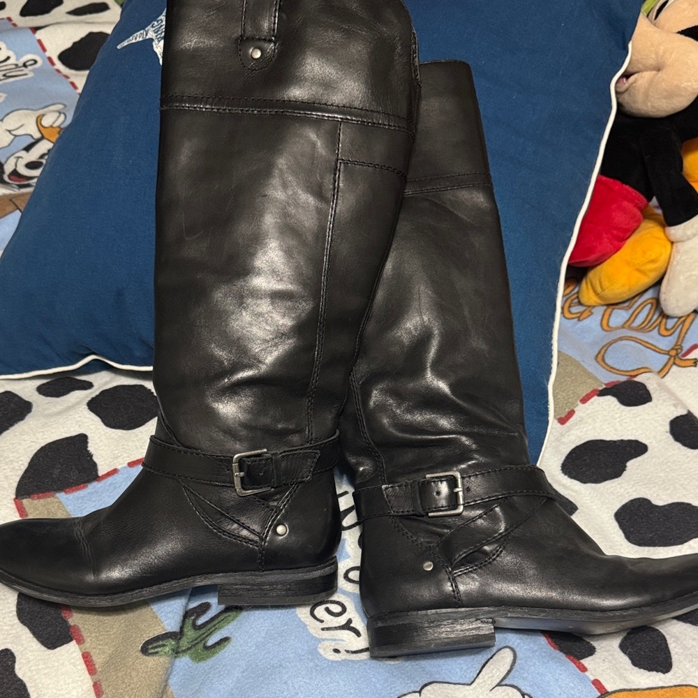 Marc Fisher Black Heeled Boots